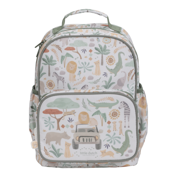 Little Dutch - Safari Friends - Rucksack - Weiß - 35 cm